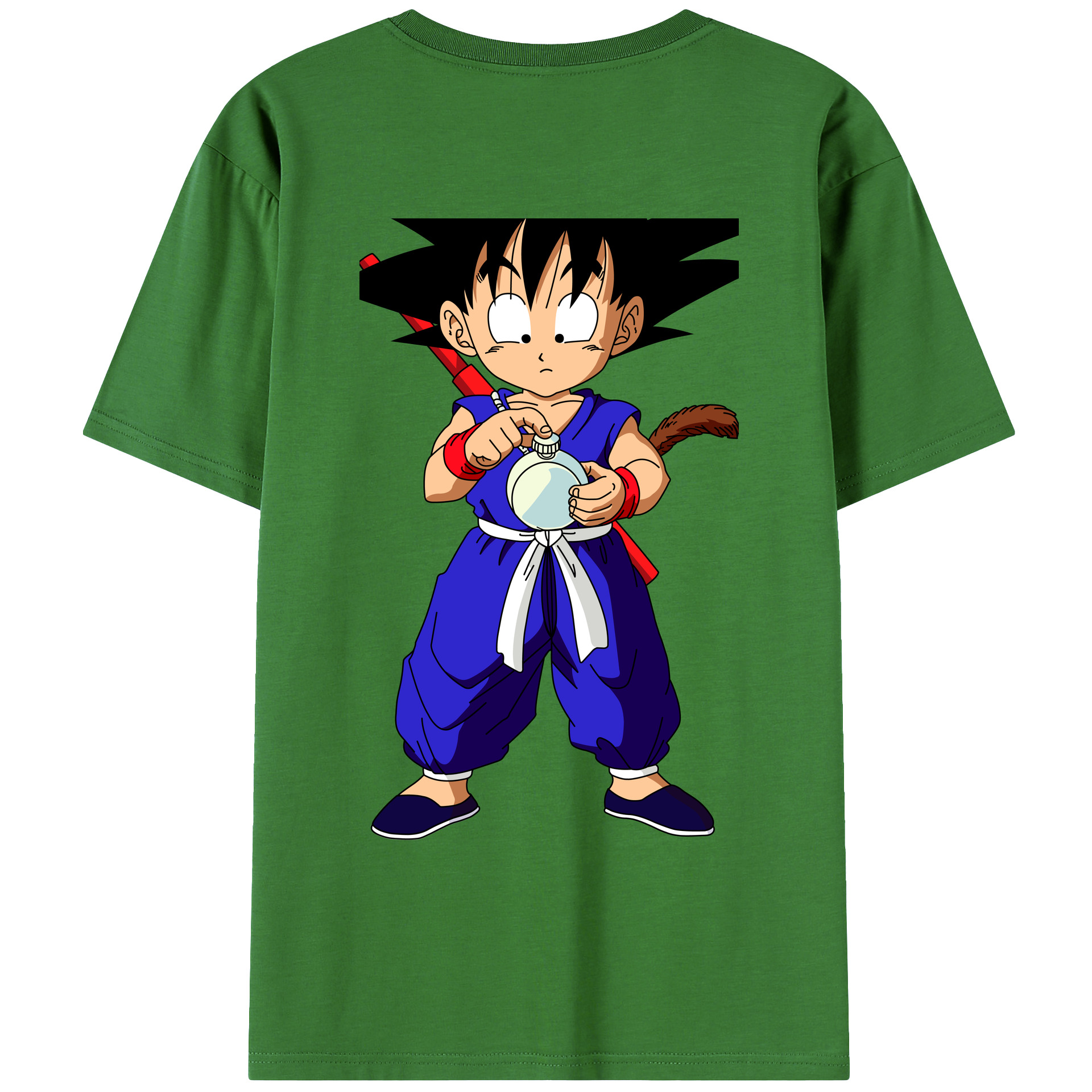 （画像用） ドラゴンボール 孫悟空（そん ごくう）Son Goku カカロット DRAGON BALL Kakarotto レディース半袖Tシャツ(バックプリント)